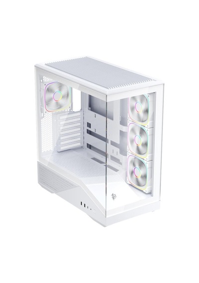 Gm7 Btf Beyaz 750w 80+ Bronze Argb 4x12cm Fan Temperli Cam Usb 3.0 Type-c Atx Kasa