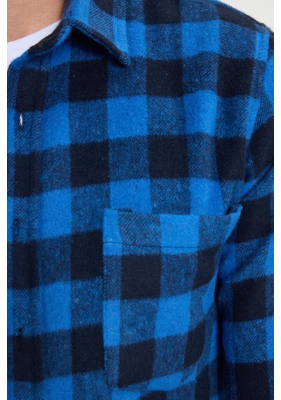 Tudors Erkek Slim Fit Dar Kesim Uzun Kollu Cepli Kareli Dama Desenli Kışlık Oduncu Gömlek-41695 Çok Renkli Tudors Erkek Slim Fit Dar Kesim Uzun Kollu Cepli Kareli Dama Desenli Kışlık Oduncu Gömlek-41695 Çok Renkli