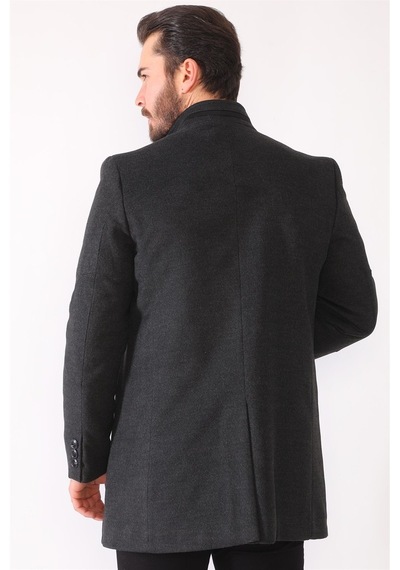 Plt8386 Dewberry Erkek Palto-Antrasit