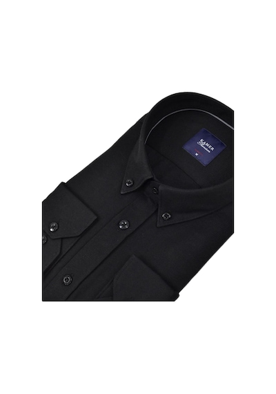 Erkek Slim Fitt Uzun Kol Gömlek 2424 Bgl-st04381 Siyah Erkek Slim Fitt Uzun Kol Gömlek 2424 Bgl-st04381 Siyah