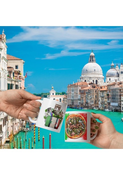 İtalya Kupa Bardak 2 Adet Seyahat Hatıra Italy Mug