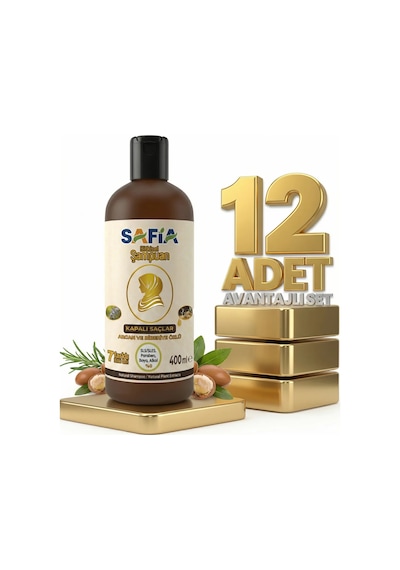 Safia Kapalı Saçlar İçin Şampuan 12x400 Ml