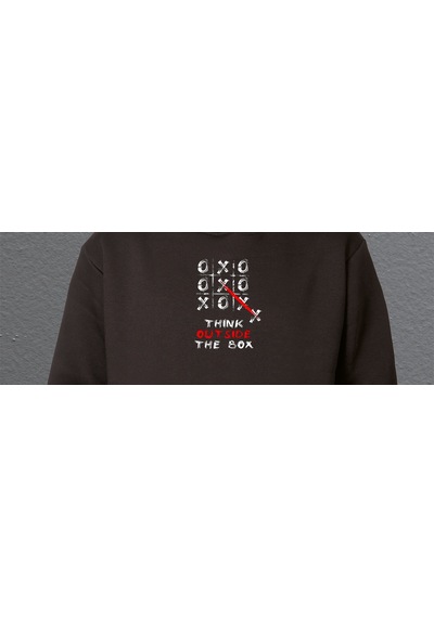 Bumeta Xox Kalıpların Dışına Çık Sweatshirt Unisex Kapüşonlu Hoodie 001