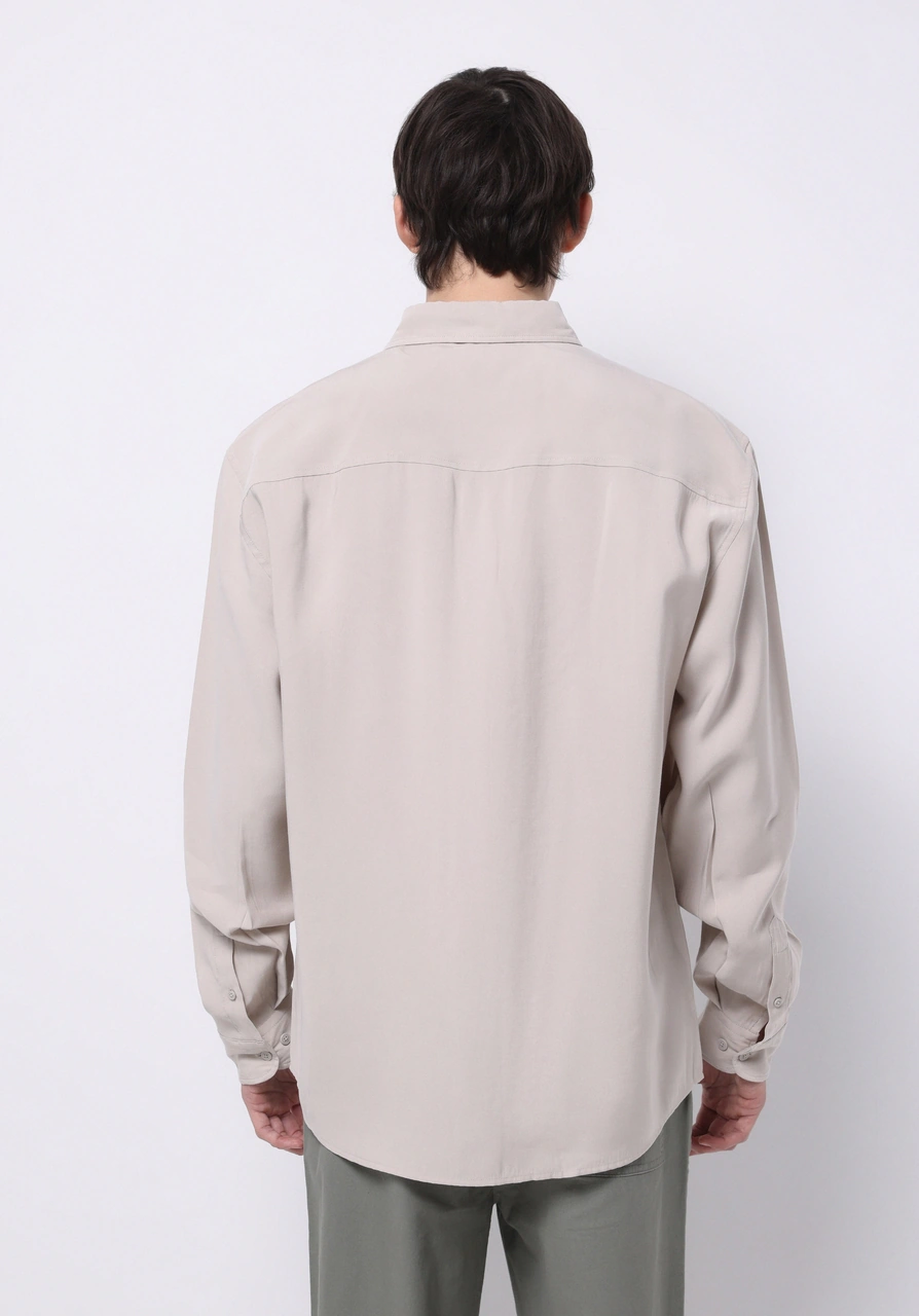 Colin's Colins Comfort Fit Shirt Neck Düz Erkek Bej Uzun Kol Gömlek Cl1074507 Q1.v1 Dbg Bej