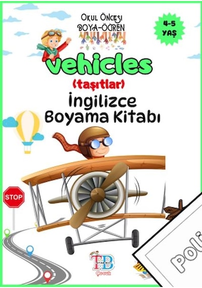 Vehicles Taşıtlar Boyama Kitabı - Ybve-667066