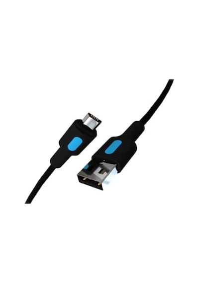 Coral Micro Usb Hızlı Şarj Kablosu Siyah + Mavi/siyah Uç 150 Cm