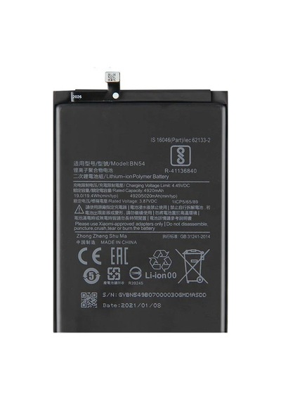 Xiaomi Redmi 9 Bn54 İle Uyumlu İthal Pil