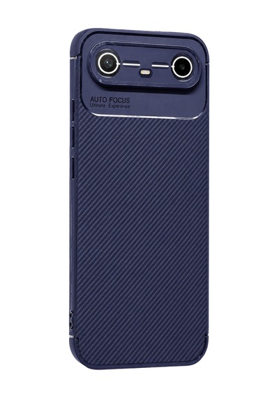 Uryport Tecno Spark Slim 5g Auto Focus Karbon Kapak - Lacivert