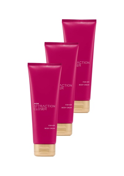 Attraction Closer Vücut Losyonu 125 Ml. Üçlü Paket
