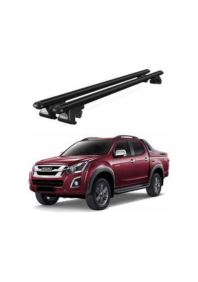 Venüs Isuzu D-max 2013-2020 Uyumlu Siyah Ara Atkı Port Bagaj Tavan Barı