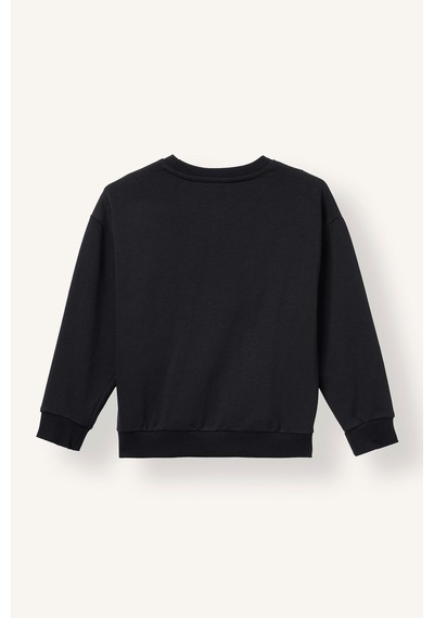 Defacto Atatürk Baskılı Bisiklet Yaka Sweatshirt Erkek Çocuk I6566a826wnbk81 Siyah-bk81