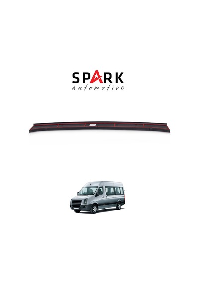 Volkswagen Crafter 2006-2012 Yıl Aralığı Uyumlu Arka Tampon Eşiği Mat Siyah