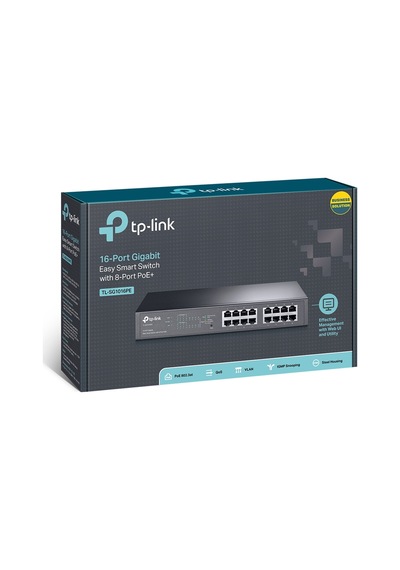 TP-LINK TL-SG1016PE 16PORT 10/100/1000 YÖNETİLEBİLİR POE SWITCH