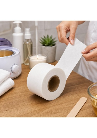 25 Metre Ağda Bezi Rulo Profesyonel Epilasyon Bezi Dayanıklı Nonwoven Ağda Kağıdı Sir Ağda Bezi Rulosu Ev Tipi Ve Salon Kullanımı İçin Asorti Renk