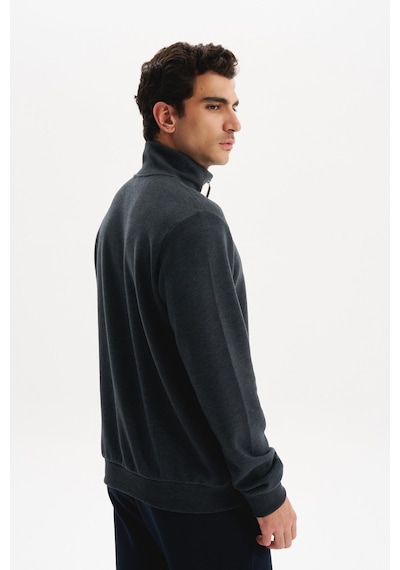 AR-MA Arma Erkek Pamuk Polyester Karışımlı Selanik Kumaş Yarım Fermuar Dik Yaka Sweatshirt Kazak K30404698002 Gri AR-MA Arma Erkek Pamuk Polyester Karışımlı Selanik Kumaş Yarım Fermuar Dik Yaka Sweatshirt Kazak K30404698002 Gri