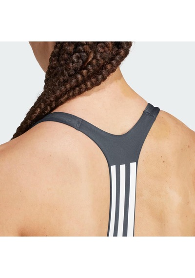 Adidas Powerimpact Training Medium-support 3-stripes Kadın Büstiyer C-adııw9961b30a00 Gri