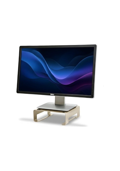 Prexua Riser Masaüstü Monitör Standı - Monitör Yükseltici Gold, Small Sku: Zeusb0fr9jklbg
