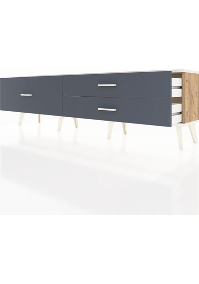 Arges Tv Ünitesi 3 Çekmeceli 176x30x51 Çam-aytaşı/antrasit Aytası/antrasıt Arges Tv Ünitesi 3 Çekmeceli 176x30x51 Çam-aytaşı/antrasit Aytası/antrasıt