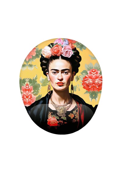 Frida Kahlo Bilek Destekli Mouse Pad Çok Renkli