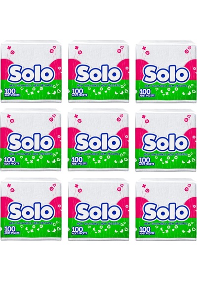 Solo Süper Peçete 100'lü 9 Paket
