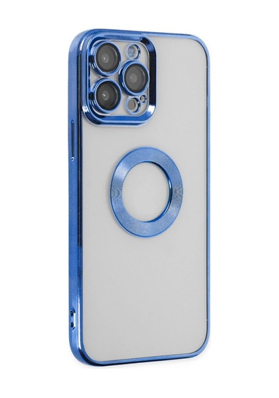 Apple İphone 14 Pro Max Kılıf Slot Silikon - Mavi Diğer