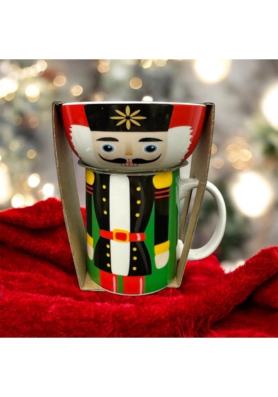 Happy New Year Porselen Kupa Ve Kase Seti 320 Ml Kupa & 11 Cm Kase Çok Renkli