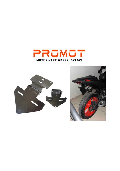 Motor Plakalık Yamaha Mt25 Katlanır Plakalık Sinyal Bağlantılı 2014 / 2024 Modele Uyumlu