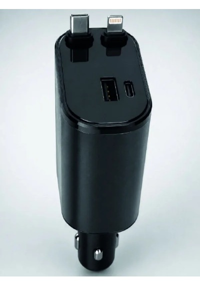 Lb 4 Cihazı Aynı Anda Şarj Eden Araç Şarj Cihazı Usb-a, Usb-c, Type-c Ve Lightning Destekli