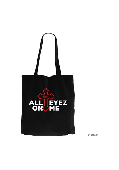 Tupac Shakur All Eyez On Me Siyah Kanvas Bez Çanta