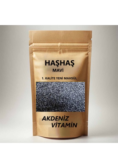 Akdeniz Vitamin Mavi Haşhaş Tohumu 200 G