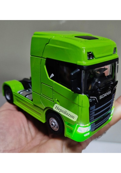 Scania Kafa Oyuncak Tır Taşıyıcı Scania Yeşil