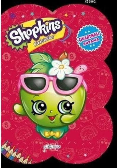 Shopkins Cicibiciler - Kırmızı Çıkartmalı Boyama Kolektif Yakamoz