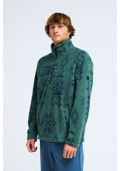 Billabong Boundary Mock Erkek Sweatshirt Yeşil