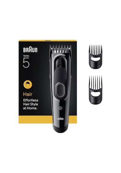 Braun Saç Kesme Makinesi Series 5, +3 Aksesuar, Ömür Boyu Keskin Bıçak, 17 Uzunluk, Hc5530
