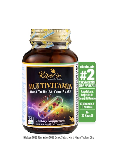 Kiperin Multivitamin 13 Vitamin & 6 Mineral Cilt, Saç, Tırnak & Enerji