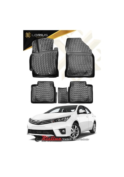 Rizline.Toyota Corolla Uyumlu 2012 -2018 3D Havuzlu Paspas
