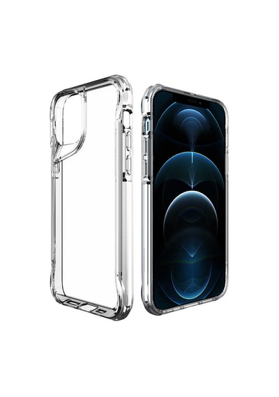 Apple Uyumlu iPhone 12 Pro Max Kılıf Zore T-max Kapak Renksiz