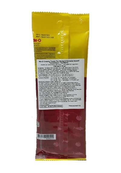 Meo Ton Balıklı Ve Domatesli Kedi Krema Ödül Maması 4 15gr