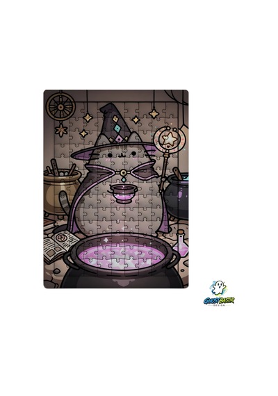 Ghostbastır Design Pusheen 99 Parça Ayaklı Puzzle Dekoratif Çocuk Yapbozu 0180
