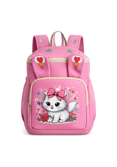 Ls-5170 Kız Çocuk Ana Okul Çantası Okul Çantası Pembe Gri