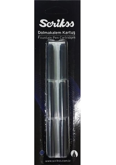 Scrikss Jel Tükenmez Kalem Refil 2'li Blister Siyah 0.7 MM
