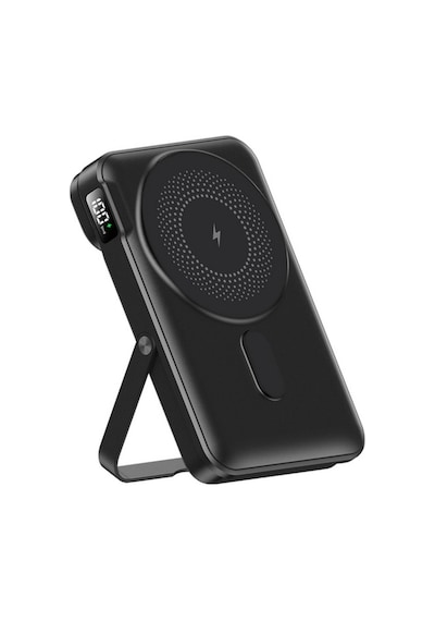 Kablosuz Şarj Cihazı 20pd 15w Hızlı Şarj Ultra İnce Powerbank 10000mah Akıllı Saatleri Ve Cep Telefonlarını Destekler Siyah