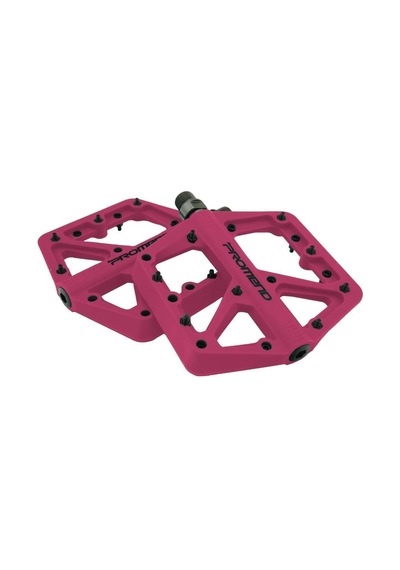 Promend Renkli Platform Pedal Mtb Freeride Kaymaz Rulmanlı Plastik Pedal Ultra Hafif Pembe Renk