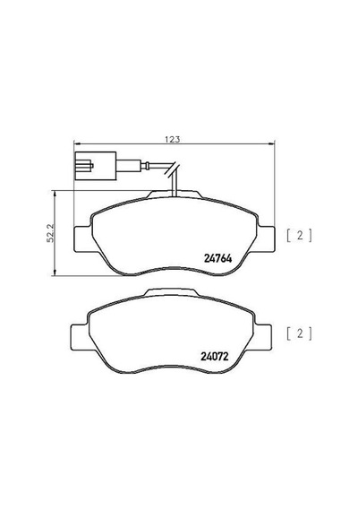 Brembo P24150 Fren Balatası Takımı Ka 1.2 Duratec.ka 1.3 Tdcı Duratorq 16v 1731171
