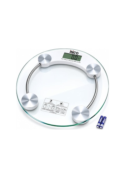 İbico İ11-026 Cam Banyo Baskül Terazi Tartı 30x30cm 180kg/0.1g Pilli Dijital Yuvarlak Lcd Ekran Diğer