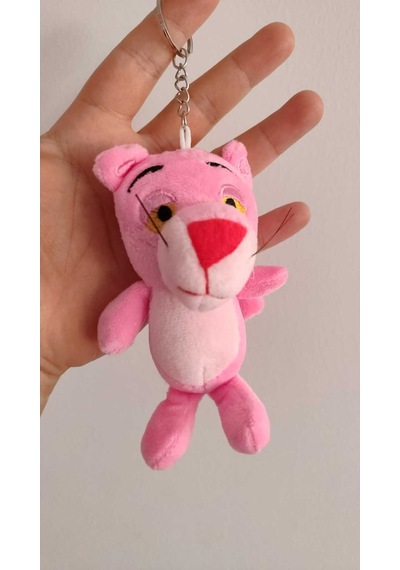 Pembe Panter Peluş Anahtarlık 13 Cm