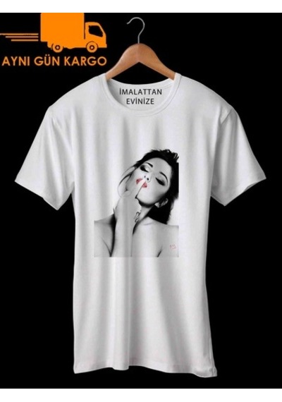 Finger Kiss Baskılı Tişört Tshirt Ücretsiz Kargo