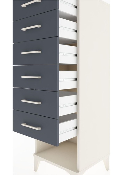 Hyperion Dolap 6 Çekmeceli 44x44x134 Aytaşı-antrasit Aytaşı Hyperion Dolap 6 Çekmeceli 44x44x134 Aytaşı-antrasit Aytaşı