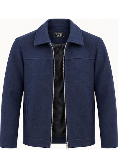 Classics Men Claassics Men Erkek Oversize Kısa Kaşe Kaban Ceket - 7794 Lacivert