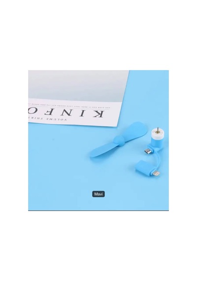 Taşınabilir Usb Mini Fan - Type-c Ve Lighting Girişli Pervane - Cep Telefonu Tablet Pc Powerbank